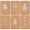 Best Paper Greetings 36 Pack Kraft Christmas Cards, Holiday Cards with Envelopes Bulk Box Set, 4x6 Merry Christmas Card for Winter Holiday Xmas Season, 6 White Festive Designs